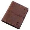 Hengsheng men's wallet short men's wallet retro men's short clip multi card frosted leather one hair substitute