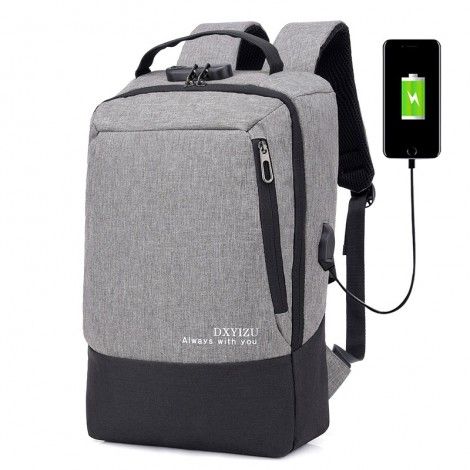 Anti theft backpack intelligent USB charging backpack waterproof Oxford Business Computer leisure men's backpack