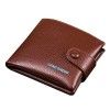 Hengsheng men's wallet short retro new leather button soft wallet 2020 original leather wallet
