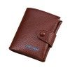 Hengsheng men's wallet short retro new leather button soft wallet 2020 original leather wallet