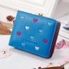 new women's wallet short wallet multi function wallet women Korean version love board clip zero wallet