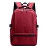 Schoolbag for middle school students, backpack for male and female couple, USB charging backpack, leisure Computer Backpack