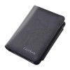 European and American men's wallet retro three fold card bag wallet multi card position zero wallet short Wallet