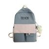 Schoolbag female Korean high school student cotton Yuansu ulzzang junior high school student color contrast backpack College Student Backpack
