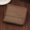 Men's wallet short Korean zero wallet wallet multi function buckle dollar clip retro zipper wallet factory