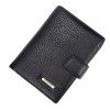 Hengsheng wallet men's three fold passport clip multi-functional vertical Euro American Wallet