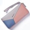 Hengsheng new women's wallet long splicing zipper mobile phone bag Korean fashion handbag