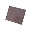 Hengsheng men's short Wallet: ultra thin, fashionable, cross pattern, multi card, wallet