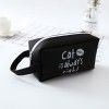 Kingdom of creative stationery cat in Korea jelly pencil bag student large capacity pencil bag multi function pencil bag