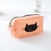 Kingdom of creative stationery cat in Korea jelly pencil bag student large capacity pencil bag multi function pencil bag