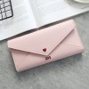 Women's long heart-shaped letter embroidery thread 20% off multifunctional simple wallet 2021 new student multifunctional Wallet 