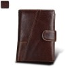 Amazon top leather men's wallet Vintage men's wallet RFID European and American fashion wallet real pickup bag