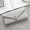 Women's long heart-shaped letter embroidery thread 20% off multifunctional simple wallet 2021 new student multifunctional Wallet 
