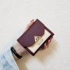 Ins new Korean small wallet women's short folding simple fashion women's card bag Mini zero wallet 30% off 