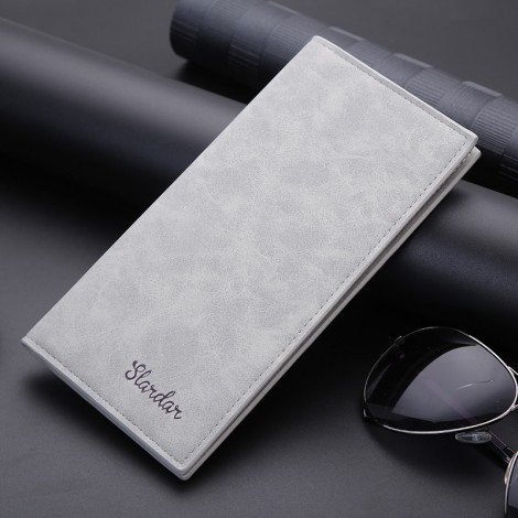 Men's wallet men's long fashion student retro wallet Japan and South Korea card bag new personalized thin youth boys' Wallet 