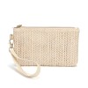 Amazon's popular straw zero wallet women's medium and long simple handbag foreign trade portable mobile phone bag women's bag 