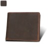 Hot selling foreign trade new anti-theft brush RFID men's wallet leather wallet Crazy Horse Leather short leisure Wallet