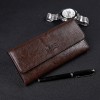 New foreign trade men's Retro wallet medium and long multi card position handbag manufacturers support wholesale men's handbags 