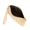 Amazon's popular straw zero wallet women's medium and long simple handbag foreign trade portable mobile phone bag women's bag 