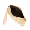 popular straw zero wallet women's medium and long simple handbag foreign trade portable mobile phone bag women's bag 