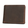 Hot selling foreign trade new anti-theft brush RFID men's wallet leather wallet Crazy Horse Leather short leisure Wallet