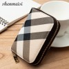 European and American fashion women's card bag zipper small zero wallet men's and women's organ credit card cover multi card driver's license clip 