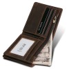 Hot selling foreign trade new anti-theft brush RFID men's wallet leather wallet Crazy Horse Leather short leisure Wallet
