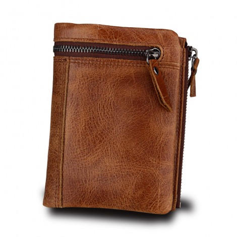 Amazon wallet wholesale new men's leather brush hot Wallet