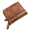 Wallet short men's wallet Amazon hot selling new crazy horse leather anti-theft brush RFID Genuine Leather Men's wallet