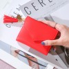 Manufacturer direct selling new women's wallet female tassel pendant litchi pattern wallet card bag zero wallet spot wholesale 