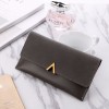 Autumn and winter new wallet matte color matching 30% off long women's wallet wholesale 