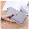 Wholesale new women's simple long multifunctional zipper multi card position hand hold buckle zipper Student Wallet 