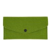 Manufacturer's felt bag can be added with logo felt mobile phone case solid color fashion envelope mobile phone bag zero wallet storage bag 