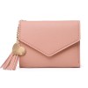 Wallet ladynew short tassel pendant litchi pattern wallet card bag holding lovely zero wallet in stock 