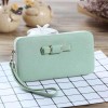 Foreign trade new women's large capacity lunch box Bow Purse Japan and South Korea long hand bag small fresh mobile phone bag fashion 