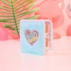 Bentoy Plush portable wallet peach heart embroidery short wallet girl style Student Wallet qt3213 