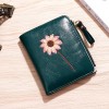 Ins small wallet women's short 2022 new Korean version simple small fresh student zipper buckle folding change clip 