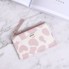 Small wallet women's Korean version new cute cow ultra-thin zero wallet zipper multi card position large capacity portable wallet women 