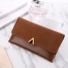 Autumn and winter new wallet matte color matching 30% off long women's wallet wholesale 