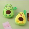 Cartoon small change wallet children's lovely corduroy change bag avocado coin bag 