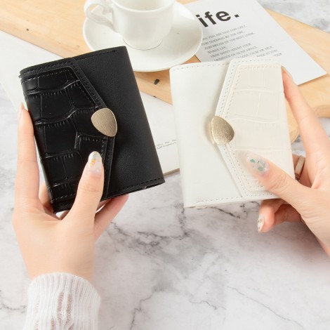  new small wallet women's Korean version anti degaussing small, fresh, small and simple women's thin multi card zero wallet 