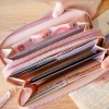 new women's purse double layer long women's handbag double zipper fashion fashion multi card position high-capacity grab 