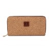 Spot wholesale bark short zipper zero wallet female natural environmental protection Pu cork wallet cross-border hot sale 