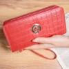 new women's purse double layer long women's handbag double zipper fashion fashion multi card position high-capacity grab 