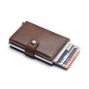 Manufacturer direct selling new Amazon wsih pop Pu aluminum alloy card bag men's brake card out men's wallet 