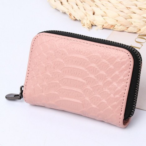 Spring new leather snake pattern multi card organ card bag certificate bag zero wallet credit card bag K-01 