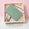 Pierre Louis simple women's small wallet Korean version small handbag solid color large capacity zero wallet manufacturer direct sales 