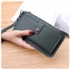 Wholesale 2020 new women's simple long multifunctional zipper multi card position hand hold buckle zipper Student Wallet 