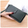 Wholesale new women's simple long multifunctional zipper multi card position hand hold buckle zipper Student Wallet 