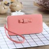 Foreign trade new women's large capacity lunch box Bow Purse Japan and South Korea long hand bag small fresh mobile phone bag fashion 